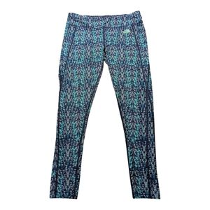 The North Face Blue and Teal Leggings Size Large